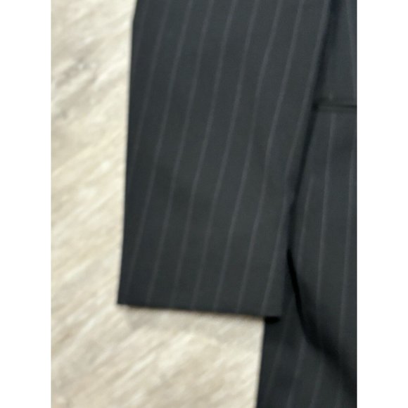 Ralph Lauren LRL Men’s Size‎ 42 L Black Pin Stripe Blazer Tuxedo Jacket 100S - Picture 4 of 16